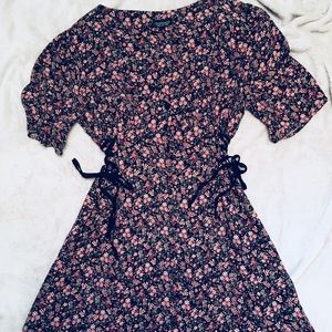 Topshop Floral Corset-Style Dress